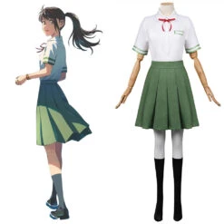 Film Suzume No Tojimari Suzume Cosplay Costume JK Uniforme Scolaire Carnaval