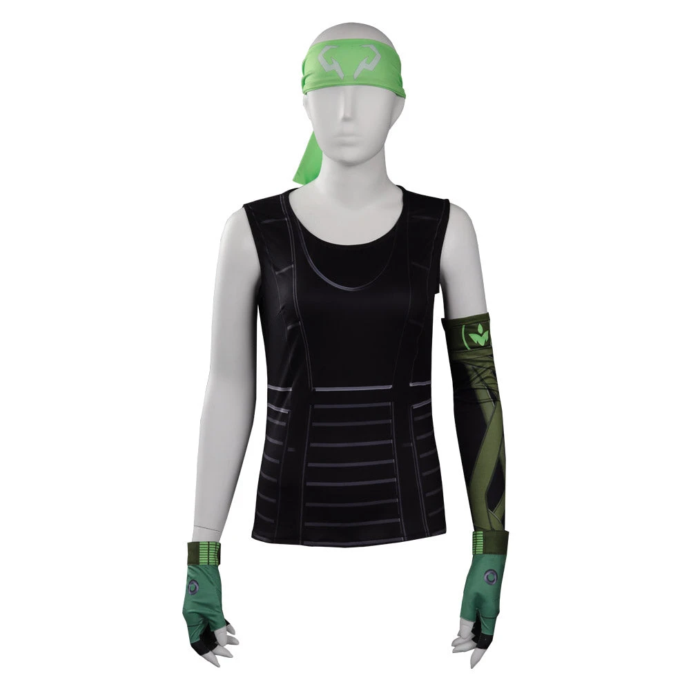 Valorant Skye Top Foulard Manches Cosplay Costume Carnival Halloween 8 Valorant Skye Top Foulard Manches Cosplay Costume Carnival Halloween – Image 6