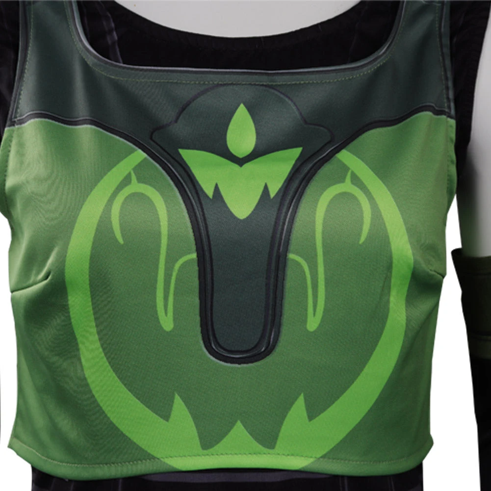 Valorant Skye Top Foulard Manches Cosplay Costume Carnival Halloween 11 Valorant Skye Top Foulard Manches Cosplay Costume Carnival Halloween – Image 9