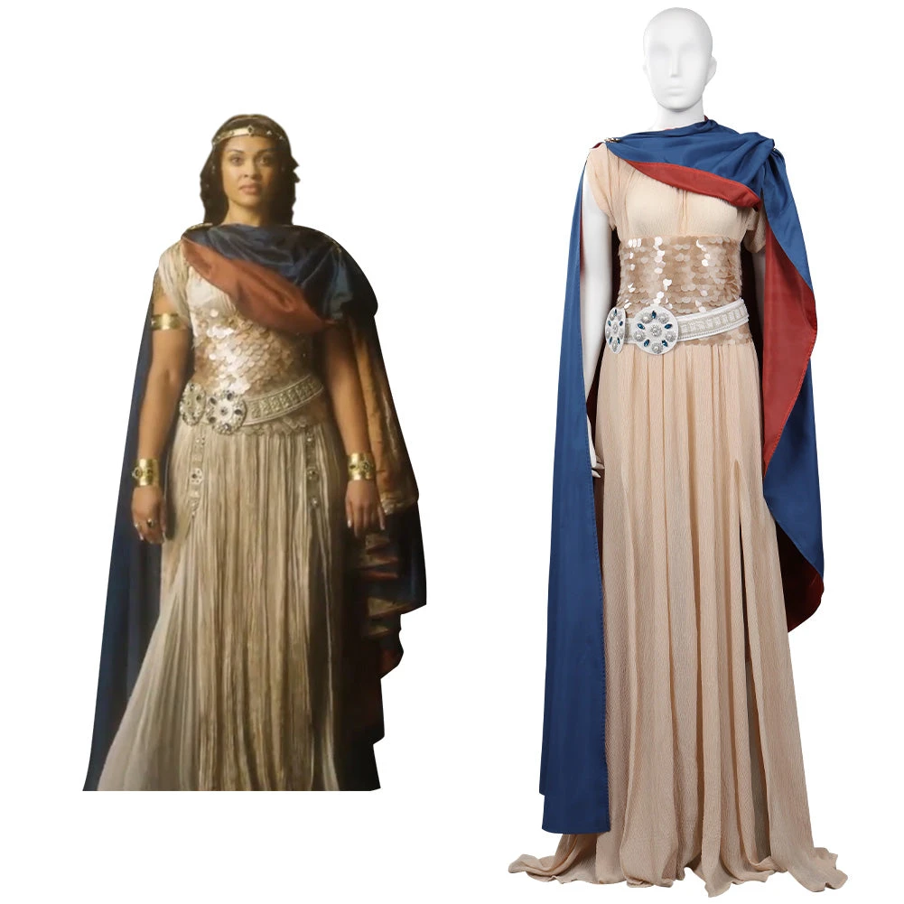 The Lord Of The Rings The Rings Of Power Queen Regent Míriel Femme Cosplay Costume 3 The Lord Of The Rings The Rings Of Power Queen Regent Míriel Femme Cosplay Costume
