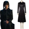 2022 Adulte Wednesday Addams The Addams Family Mercredi Robe Cosplay Costume -Newcossky 15004398 cosplaystyle2014