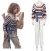 Enfant Stranger Things Season 4 Nancy Wheeler T-Shirt Pants Cosplay Costume Halloween Carnival -Newcossky 15004470 cosplaystyle2014