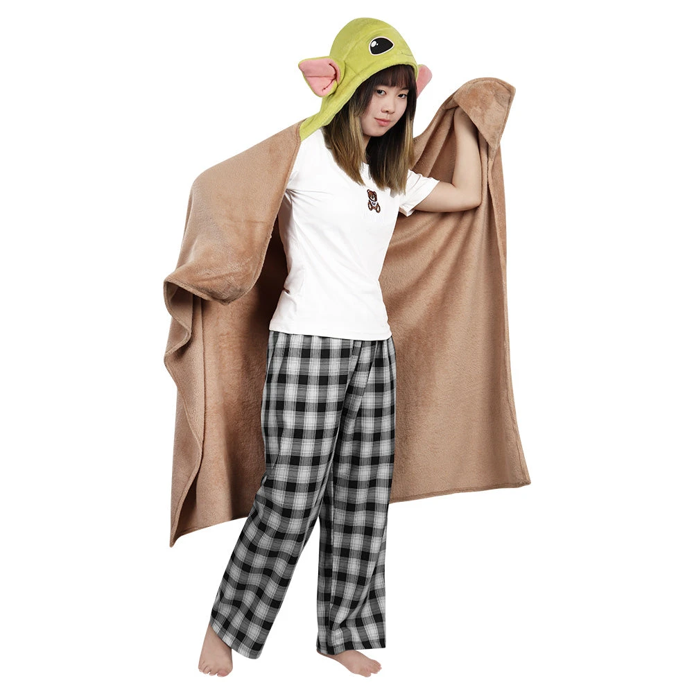 Star Wars The Mandalorian Baby Yoda Bébé Cape Plaid Enfant Cosplay Costume - Cossky 5 Star Wars The Mandalorian Baby Yoda Bébé Cape Plaid Enfant Cosplay Costume - Cossky – Image 3