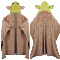 Star Wars The Mandalorian Baby Yoda Bébé Cape Plaid Enfant Cosplay Costume - Cossky