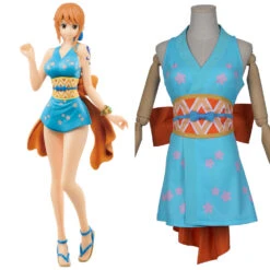 One Piece Wano Nami Wanokuni Style Cosplay Costume Halloween Carnival