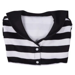 Adulte Wednesday Addams Rayures T-Shirt Cosplay Costume Carnaval -Newcossky 15008428 7