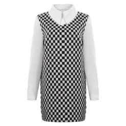 Adulte Wednesday Addams Wednesday Robe Blanc Cosplay Costume -Newcossky 15008439 1