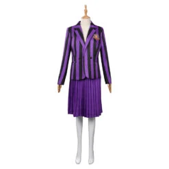 Wednesday Addams Wednesday Violet Uniforme Scolaire Cosplay Costume Carnaval -Newcossky 15008443 1