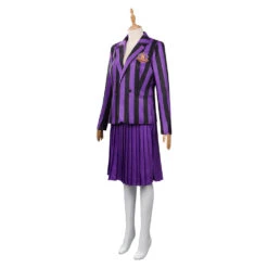 Wednesday Addams Wednesday Violet Uniforme Scolaire Cosplay Costume Carnaval -Newcossky 15008443 2