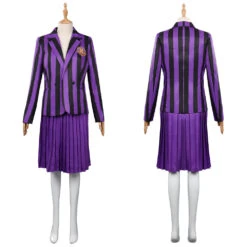 Wednesday Addams Wednesday Violet Uniforme Scolaire Cosplay Costume Carnaval