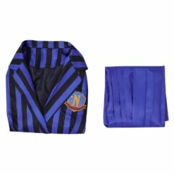 Enfant Wednesday Addams Wednesday Bleu Uniforme Scolaire Ensemble Cosplay Costume 19 Enfant Wednesday Addams Wednesday Bleu Uniforme Scolaire Ensemble Cosplay Costume -Newcossky 15008446 7