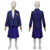 Enfant Wednesday Addams Wednesday Bleu Uniforme Scolaire Ensemble Cosplay Costume -Newcossky 15008446 cosplayying
