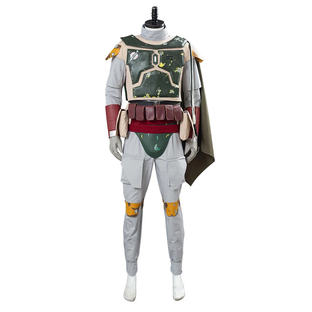 Star Wars Boba Fett Uniforme Halloween Carnaval Cosplay Costume 5 Star Wars Boba Fett Uniforme Halloween Carnaval Cosplay Costume – Image 3
