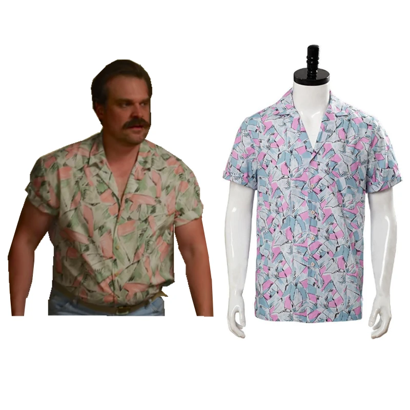 Stranger Things Saison 3 S3 Hopper Chemise Cosplay Costume