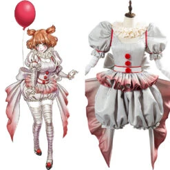 Horror Pennywise Le Costume De Clown Aux Femmes Halloween Carnaval Cosplay Costume