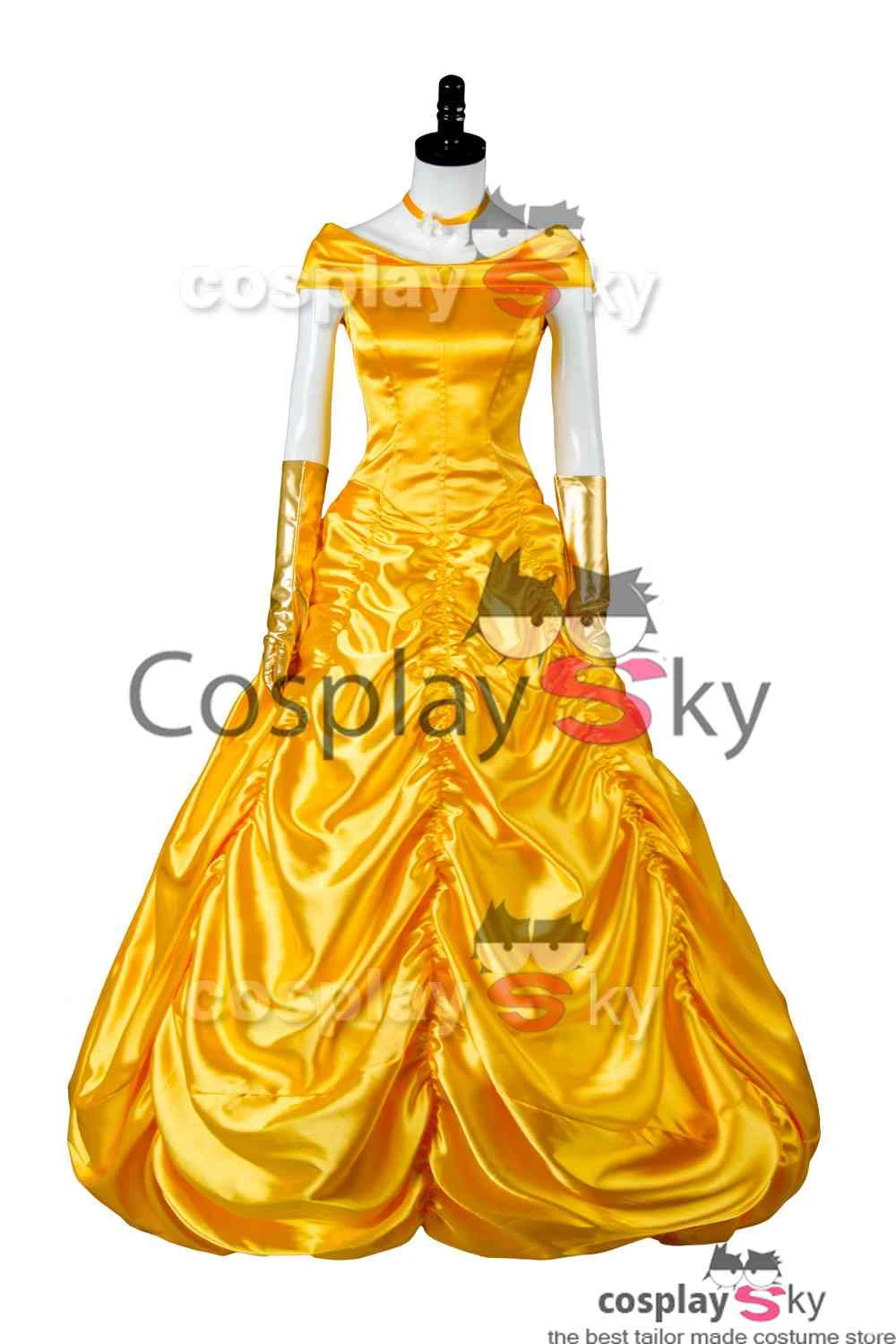 2017 La Belle Et La Bete Robe De Bal Cosplay Costume – Image 6