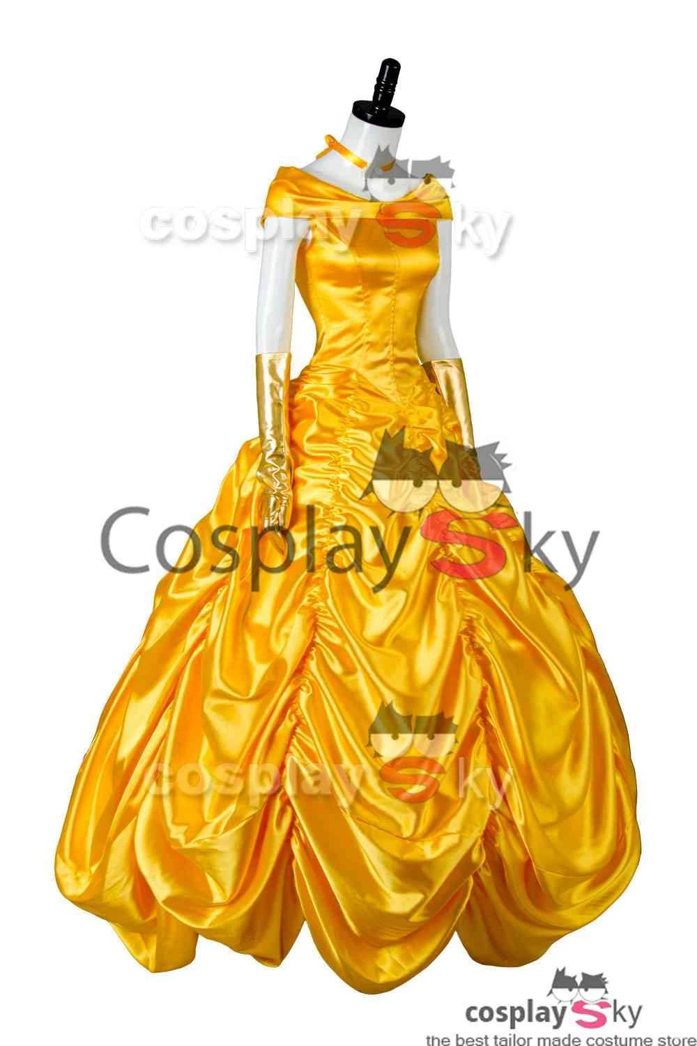 2017 La Belle Et La Bete Robe De Bal Cosplay Costume – Image 7