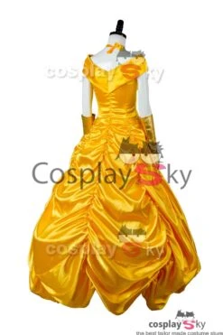2017 La Belle Et La Bete Robe De Bal Cosplay Costume -Newcossky 2017 beauty and the beast belle dress ball gown cosplay costume 6