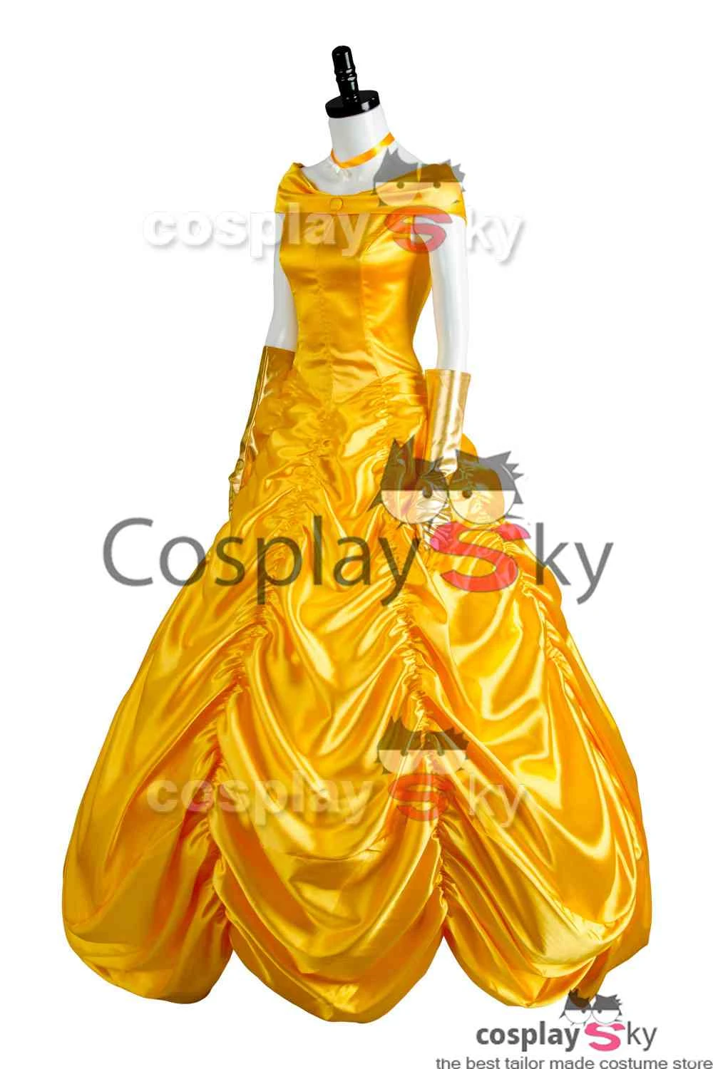 2017 La Belle Et La Bete Robe De Bal Cosplay Costume – Image 8