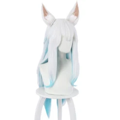 League Of Legends LOL Spirit Blossom Ahri Cosplay Perruque Blanche -Newcossky 20458PA 2