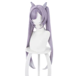 Genshin Impact Keqing Perruque Avec Cornes Cosplay Perruque -Newcossky 20503G 5