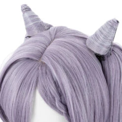 Genshin Impact Keqing Perruque Avec Cornes Cosplay Perruque -Newcossky 20503G 6