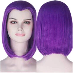 Teen Titans-Raven Cosplay Perruque Violette -Newcossky 2100575 coserlife
