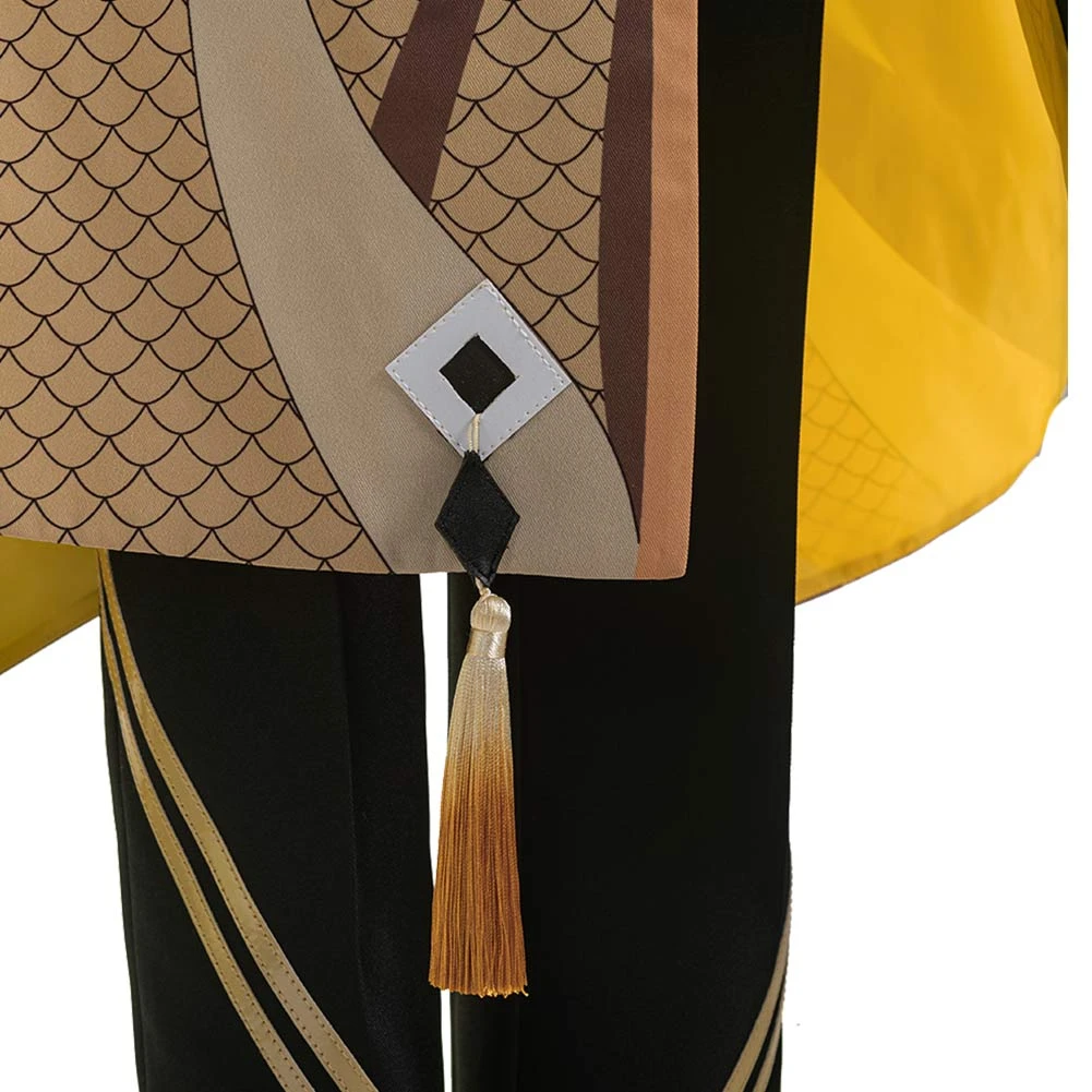 Genshin Impact Zhongli Tenue Uniform Cosplay Costume Halloween 11 Genshin Impact Zhongli Tenue Uniform Cosplay Costume Halloween – Image 9
