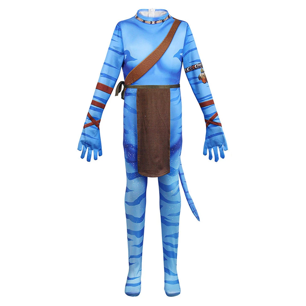 Enfant Avatar:The Way Of Water Jake Sully Combinaison Cosplay Costume Carnaval 5 Enfant Avatar:The Way Of Water Jake Sully Combinaison Cosplay Costume Carnaval – Image 3