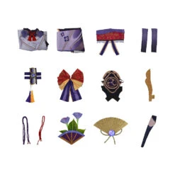 Genshin Impact Beelzebul Raiden Shogun Cosplay Costume -Newcossky 2533636 5