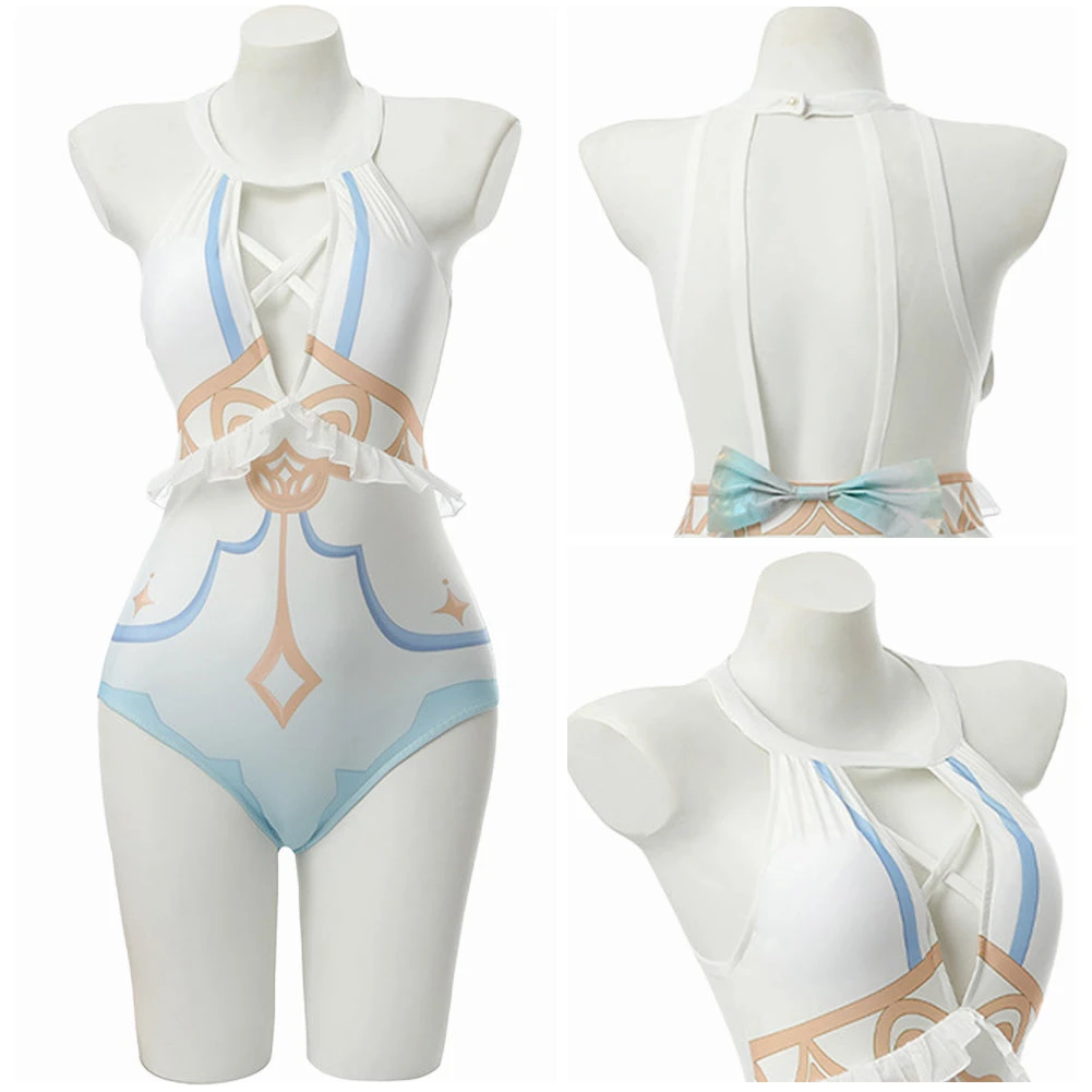 Genshin Impact Lumine Maillot De Bain Cosplay Costume 8 Genshin Impact Lumine Maillot De Bain Cosplay Costume – Image 6
