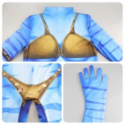 Enfant Avatar:The Way Of Water Neytiri Combinaison Cosplay Costume Carnaval 9 Enfant Avatar:The Way Of Water Neytiri Combinaison Cosplay Costume Carnaval -Newcossky 254982 3