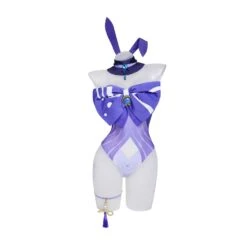 Genshin Impact Sangonomiya Kokomi Bunny Girls Cosplay Costume -Newcossky 255045 1