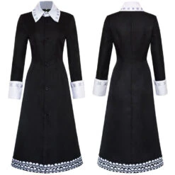 Enfant Anime Wednesday Addams Robe Cosplay Costume