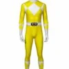 Power Rangers : Mighty Morphin Ranger Jaune Cosplay Costume -Newcossky 255319 1