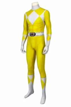 Power Rangers : Mighty Morphin Ranger Jaune Cosplay Costume -Newcossky 255319 2