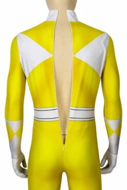 Power Rangers : Mighty Morphin Ranger Jaune Cosplay Costume -Newcossky 255319 4