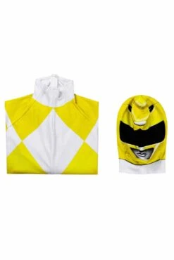 Power Rangers : Mighty Morphin Ranger Jaune Cosplay Costume -Newcossky 255319 6