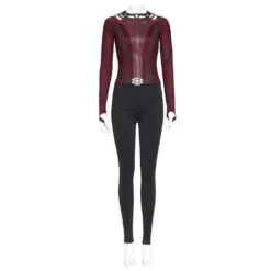Doctor Strange Sorcière Rouge Wanda Maximoff Uniform Cosplay Costume -Newcossky 255423 5
