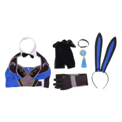 Genshin Impact Yelan Bunny Girls Cosplay Costume 9 Genshin Impact Yelan Bunny Girls Cosplay Costume -Newcossky 256146 4