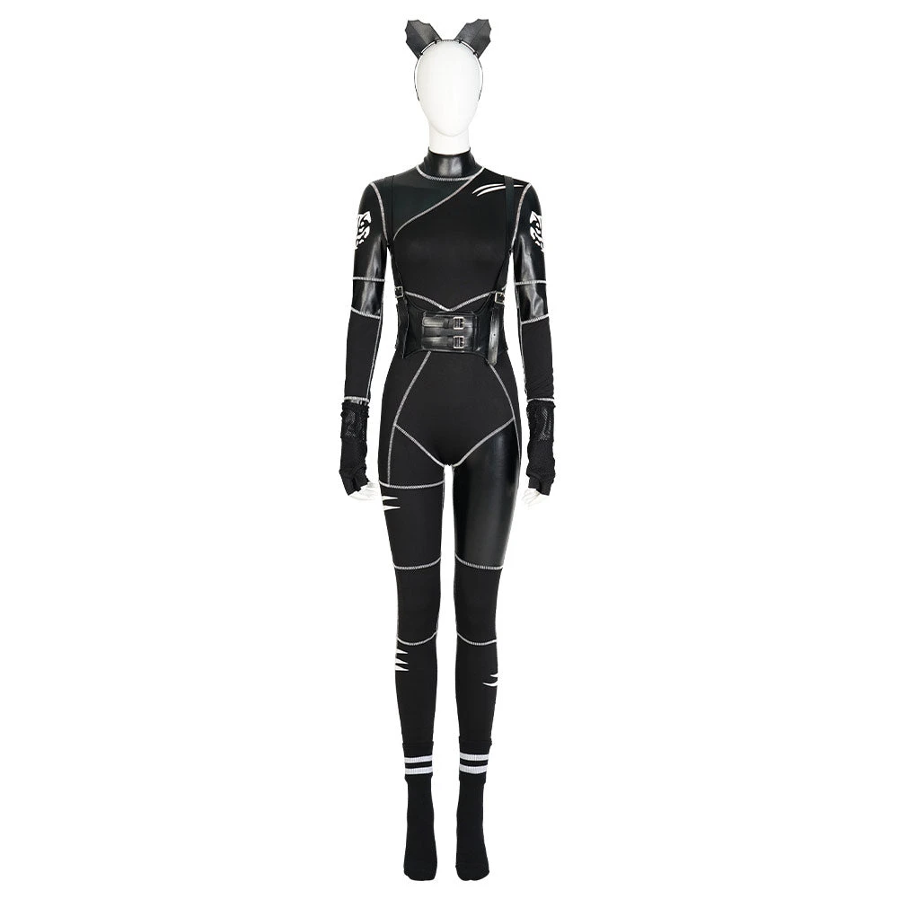 Wednesday Addams Black Cat Cosplay Costume 5 Wednesday Addams Black Cat Cosplay Costume – Image 3