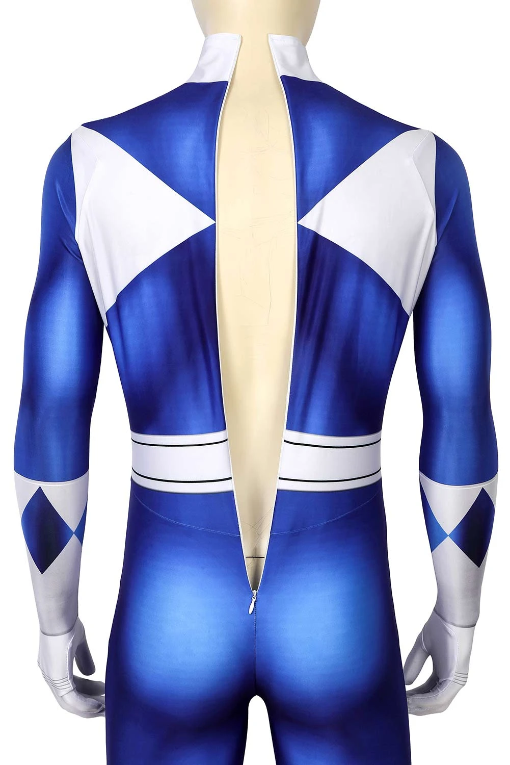 Power Rangers : Mighty Morphin Ranger Bleu Combinaison Cosplay Costume 7 Power Rangers : Mighty Morphin Ranger Bleu Combinaison Cosplay Costume – Image 5