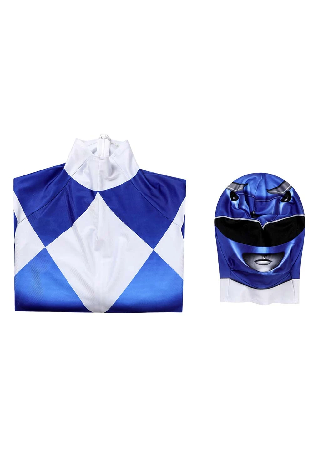 Power Rangers : Mighty Morphin Ranger Bleu Combinaison Cosplay Costume 9 Power Rangers : Mighty Morphin Ranger Bleu Combinaison Cosplay Costume – Image 7