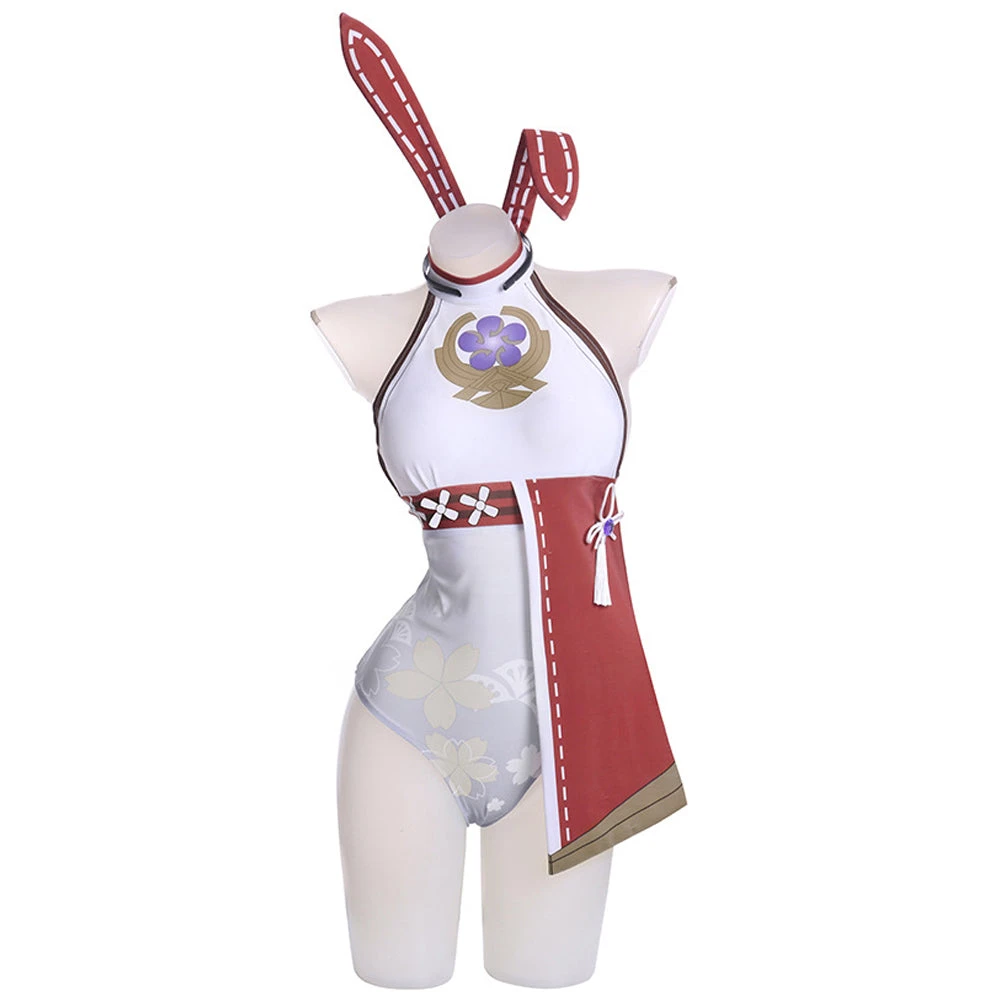 Genshin Impact Yae Miko Bunny Girl Cosplay Costume 3 Genshin Impact Yae Miko Bunny Girl Cosplay Costume