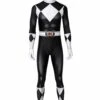 Power Rangers : Mighty Morphin Ranger Noir Cosplay Costume -Newcossky 259214 1