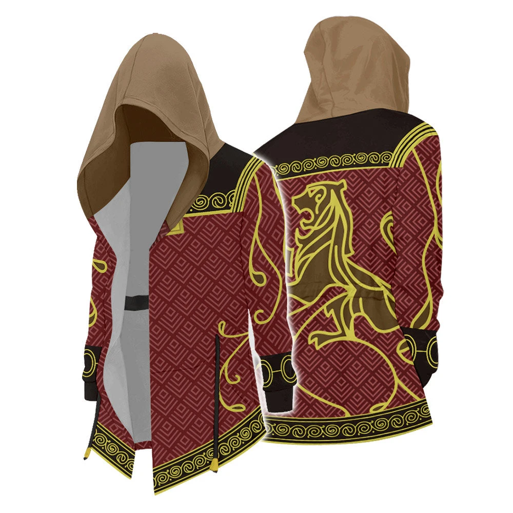 Hogwarts Legacy Gryffindor Veste à Capuche Coupe-vent Cosplay Costume 3 Hogwarts Legacy Gryffindor Veste à Capuche Coupe-vent Cosplay Costume