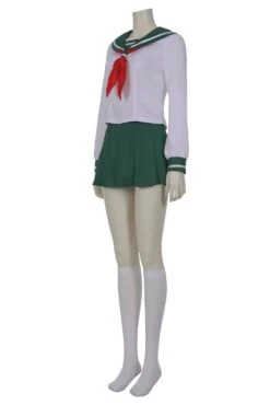 InuYasha Kagome Higurashi Femme Cosplay Costume Uniform Halloween Carnival -Newcossky 26cc4af891e763ae57b79f5901f56fac