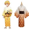 Demon Slayer Agatsuma Zenitsu Kimono Cosplay Costume