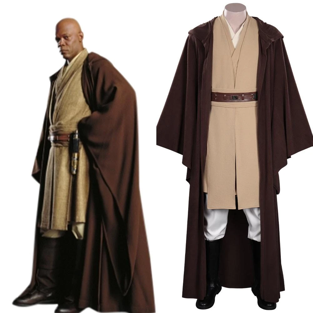 Star Wars Mace Windu Cosplay Costume Sets 3 Star Wars Mace Windu Cosplay Costume Sets
