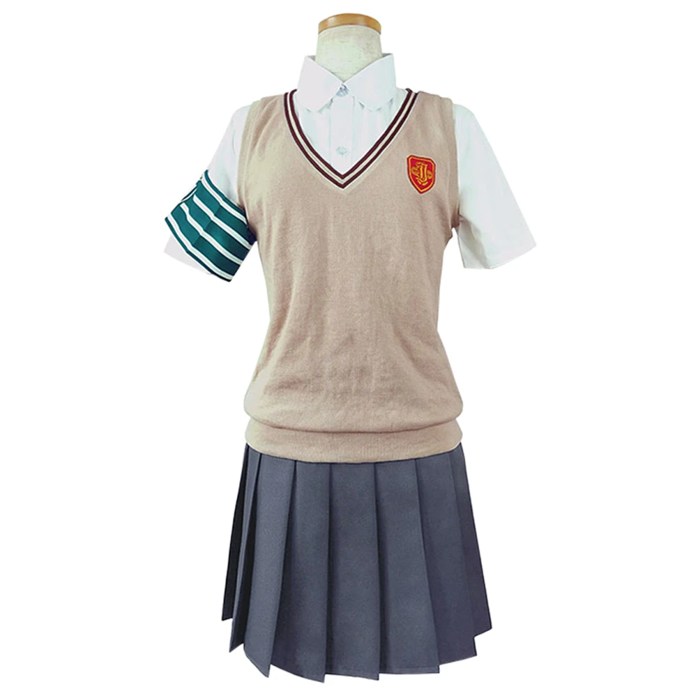 Anime A Certain Scientific Railgun Misaka Mikoto/Shirai Kuroko Uniforme Scolaire Jupe Tenue Halloween Carnaval Cosplay Costume 3 Anime A Certain Scientific Railgun Misaka Mikoto/Shirai Kuroko Uniforme Scolaire Jupe Tenue Halloween Carnaval Cosplay Costume